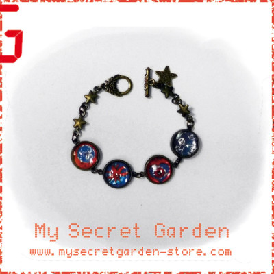 The Cure - Wish, Friday I'm in love, High Cabochon Bronze Bracelet  The Cure - Wish, Friday I'm in love, High Cabochon Bronze Bracelet